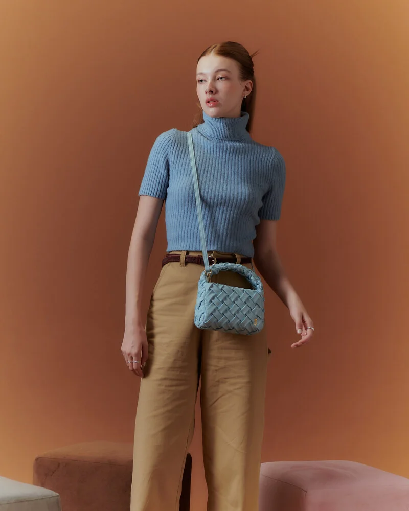 Paris Mini Hand Bag Baby Blue